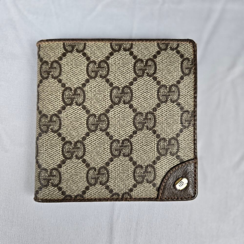Gucci GG Monogram Plus Bifold Wallet Vintage